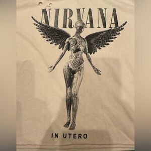 Nirvana In Utero Graphic Tee 2017 cropped